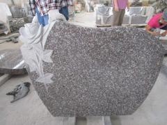 G664 Granite Rose Carving Похоронные надгробные плиты