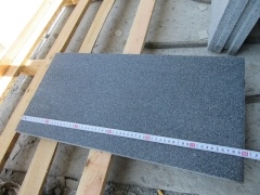  G654 гранитная шлифованная тротуарная плитка темно-серого цвета