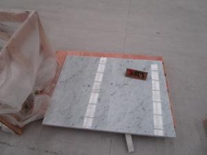 Bianco Carrara Белая мраморная дорожная тротуарная плитка