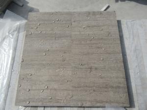 Деревянная серая мраморная плитка