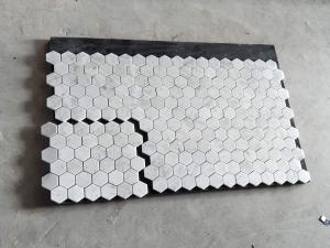 Бьянко Каррара Полированная шестиугольная мраморная мозаичная плитка