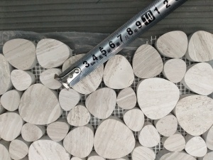 Деревянный белый мраморный мозаичный стиль для продажи