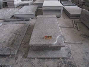 G623 Серое гранитное кладбище Надгробный камень Западный стиль