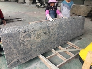 Китай Juparana Granite Custom Kitchen Counter Slab