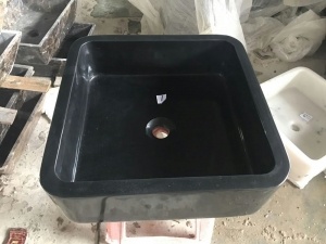 Huanan Черный гранит кухонный раковина Туалет Умывальник