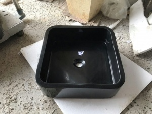 Huanan Черный гранит кухонный раковина Туалет Умывальник