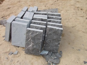 Природные расщепленные поверхности Китай Blue Limestone Walling Tiles