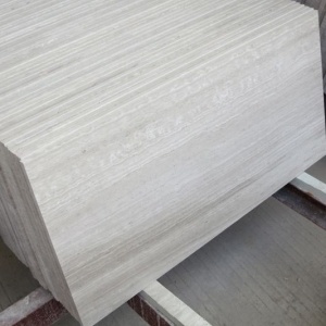 Белая деревянная зернистая мраморная плитка