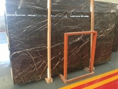 St Laurent Brown Chinese Marble Slabs Tiles Poject