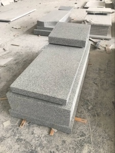 G603 серого гранита кладбище надгробие в израильском стиле