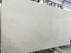 Middle Bianco Cararra Slabs Artificial White Quartz