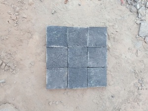 чжанцзян черный базальт природный камень сплит куб