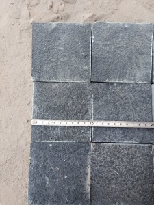 чжанцзян черный базальт природный камень сплит куб