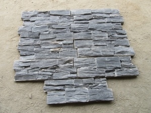 натуральный культура черный цементный камень для облицовки стен